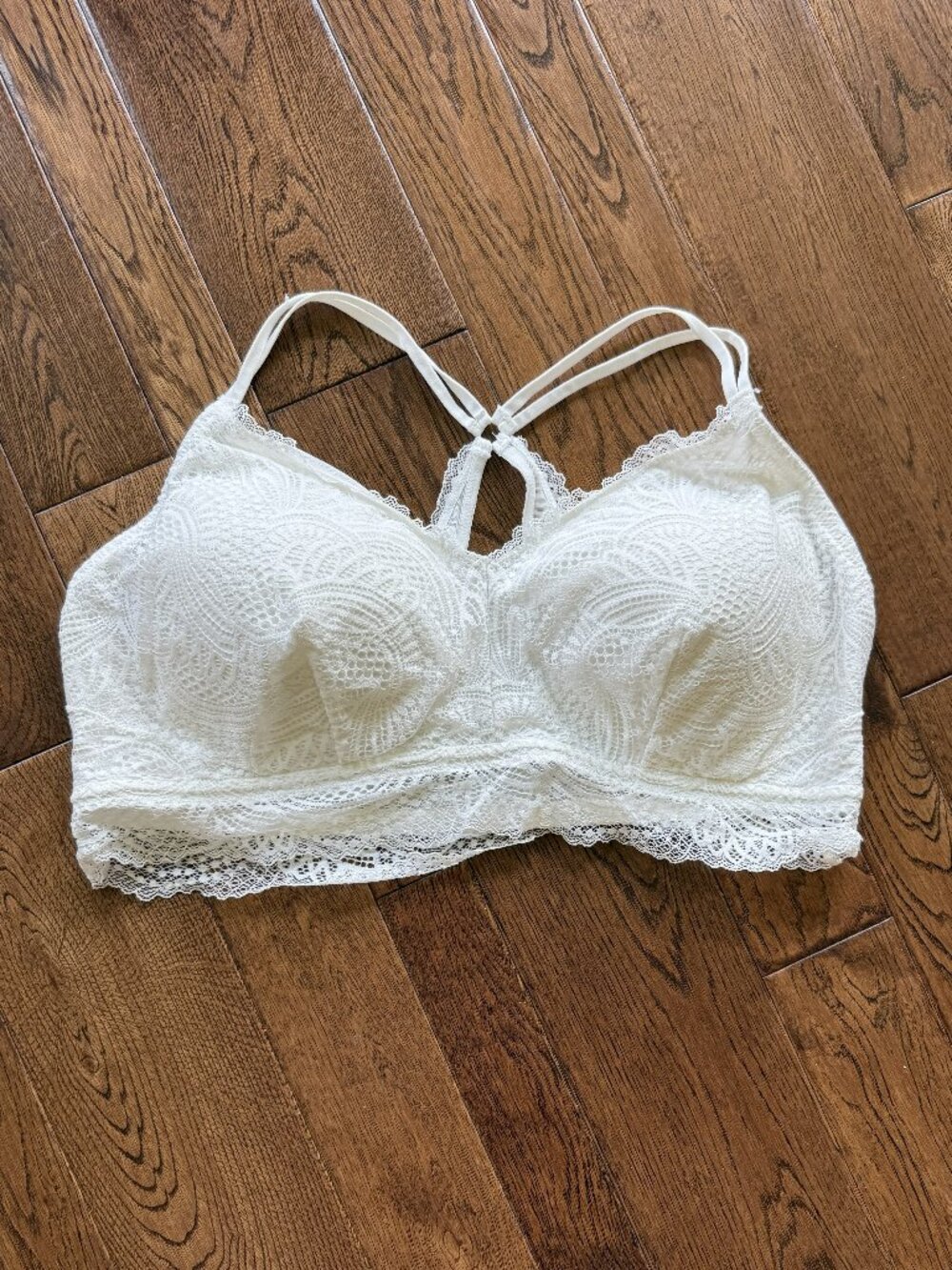 Maurices Cream colored lace bralette (2X)